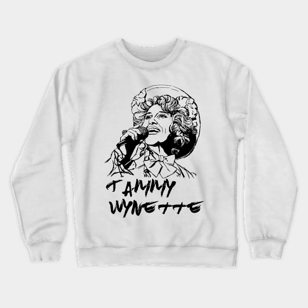 Tammy Wynette Crewneck Sweatshirt by Erena Samohai